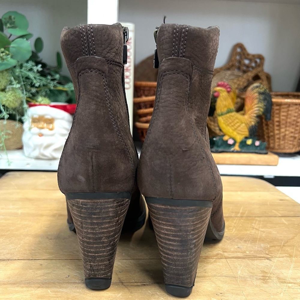 Timberland earth keeper brown boots ladies 8.5 stacked heel waterproof - Picture 9 of 10